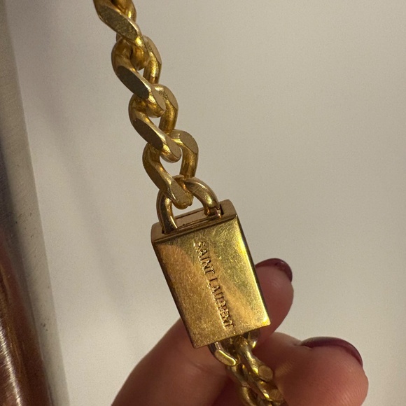 Saint Laurent Grain De Poudre Monogram Kate Satchel Nude Powder (2017) - Picture 13 of 17